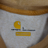 Carhartt T-Shirt - Large Yellow Cotton