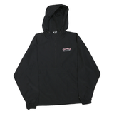 CHAMPION Mens Black University Print Zip Jacket S Polyester Blend Hooded Casual