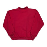 Laguna Beach Crazy Shirt Collared 1/4 Zip - Small Red Cotton