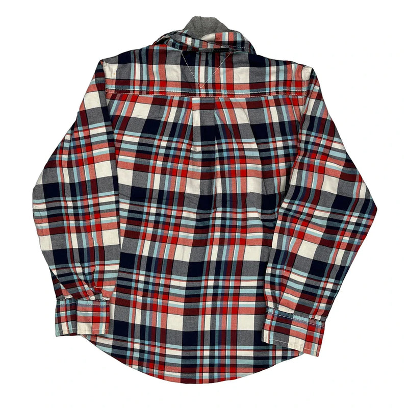 Age 6-7 Tommy Hilfiger Checked Flannel Shirt - Small Multicoloured Cotton