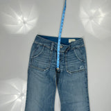 Diesel Wide Leg Jeans - 30W UK 8 Blue Cotton