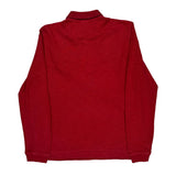Lacoste Slim Fit Long Sleeve Polo Shirt - Large Red Cotton