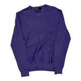 Polo By Ralph Lauren Jumper - XL Purple Cotton Blend