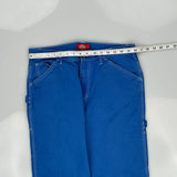 Dickies Carpenter Trousers - 29W 28L Blue Cotton