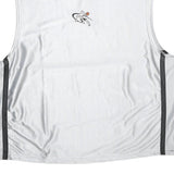 AND 1 BASKETBALL Mens White & Grey Sleeveless V-Neck Graphic Tank Top L