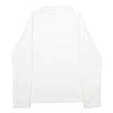 PATAGONIA Womens White Plain Pullover Crew Neck Basic Knit Jumper M