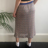 Unbranded Maxi Skirt - 28W UK 8 Multicoloured Cotton Blend