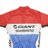 SKODA Mens Red & White & Blue Cycling Jersey L Short Sleeve Zip Up Sportswear