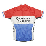 SKODA Mens Red & White & Blue Cycling Jersey L Short Sleeve Zip Up Sportswear