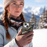 Black Abalone Shells iPhone 16 Pro Case - Lifestyle photo showing phone case in use