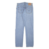 LEVI'S 501 Womens Jeans Blue Regular Straight Denim Light W28 L28 Distressed