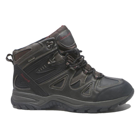 LANDROVER Mens Lace-Up Hiking Boots Black Synthetic UK 11 Outdoor Durable