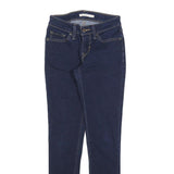 LEVI'S 711 Womens Jeans Blue Slim Skinny Denim W25 L28 Stretch Cotton Blend Zip