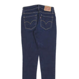 LEVI'S 711 Womens Jeans Blue Slim Skinny Denim W25 L28 Stretch Cotton Blend Zip