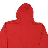 GILDAN Mens Red Kansas Jayhawks Hoodie L Cotton Blend Casual Hooded Sweatshirt