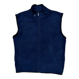 Adidas Fleece Vest - Large Blue Polyester