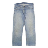 DICKIES Mens Slim Light Blue Cotton Denim Jeans W34 L32 Zip Classic Fit Workwear