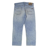 DICKIES Mens Slim Light Blue Cotton Denim Jeans W34 L32 Zip Classic Fit Workwear