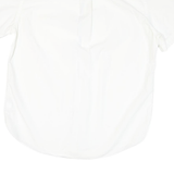 TOMMY HILFIGER Mens White Shirt L Classic Button-Down Casual Cotton Blend