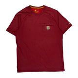 Carhartt T-Shirt - Medium Red Cotton