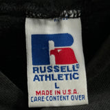 Russell Athletic Hoodie - Large Black Cotton