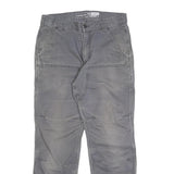 CARHARTT Mens Cotton Blend Grey Relaxed Fit Straight Leg Trousers W28 L30 Casual