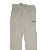 LOGG Mens Cotton Beige Regular Cargo Trousers W34 L34 Zip Pocket Detail