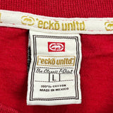 Ecko Unltd Spellout T-Shirt - Large Red Cotton