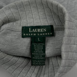 Ralph Lauren 1/4 Zip - Large Gray Cotton