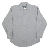 FIELD & STREAM Mens Grey Cotton Blend Shirt M Casual Long Sleeve Button Down