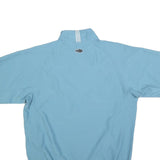 ADIDAS Mens Blue Athletic Jacket M Polyester Short Sleeve Zip Up Casual