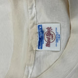 Las Vegas Hard Rock Cafe Graphic T-Shirt - Large Cream Cotton