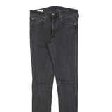 LEVI'S Mens Slim Black Denim Slim Jeans W32 L36 Stretch Cotton Blend