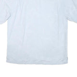 TOMMY BAHAMA Mens White Cotton Blend Shirt L Tropical Leaf Print Relaxed Fit