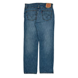 Levis 505 Jeans - 36W 32L Blue Cotton