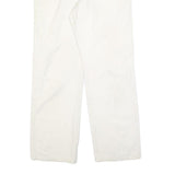 DICKIES Mens Relaxed White Cotton Blend Denim W30 L29 Workwear Carpenter Pants