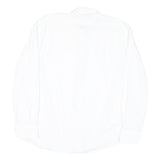 TOMMY HILFIGER Mens White Cotton Blend Shirt Long Sleeve Button Collar L