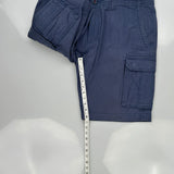 Tommy Hilfiger Cargo Shorts - 36W 10L Blue Cotton