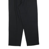 DONNY BROOK Womens Wool Black Relaxed Straight Trousers W32 L30 Smart Comfort