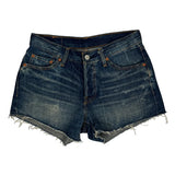 Levis Denim Shorts - 29W UK 8 Dark Wash Denim