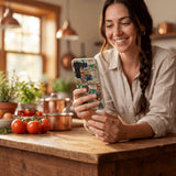 London Fog Unbearably Cute Samsung Galaxy S25 Case - Lifestyle photo showing phone case in use