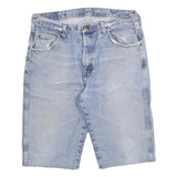 WRANGLER Mens Denim Blue Casual Shorts L W35 Classic Comfortable Cotton Blend