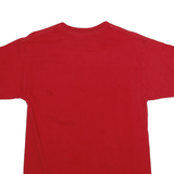 POETIC JUSTICE Mens Red Graphic T-Shirt M Short Sleeve Crew Neck Urban Style