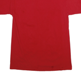 POETIC JUSTICE Mens Red Graphic T-Shirt M Short Sleeve Crew Neck Urban Style