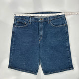 Wrangler Denim Shorts - 36W 10L Blue Cotton