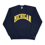 Made In USA Russell Athletic College Sweatshirt - XL Navy Cotton