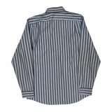 Lacoste Striped Shirt - Medium Grey Cotton