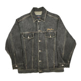 Phat Farm Oversized Denim Jacket - Large Gray Denim