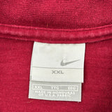 Nike Long Sleeve T-Shirt - 2XL Red Cotton