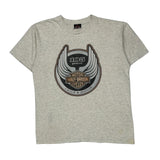 105Th Anniversary Harley Davidson Graphic T-Shirt - Large Gray Cotton